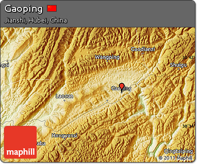 Physical Map of Gaoping