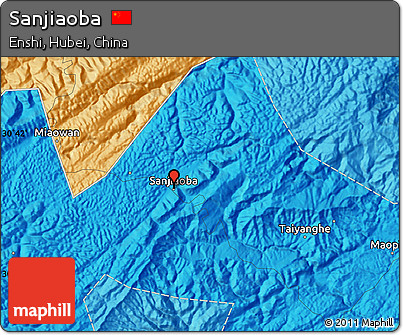 Political Map of Sanjiaoba