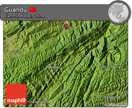 Satellite Map of Guandu