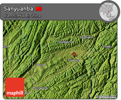 Satellite Map of Sanyuanba
