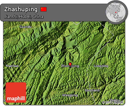 Satellite Map of Zhashuping