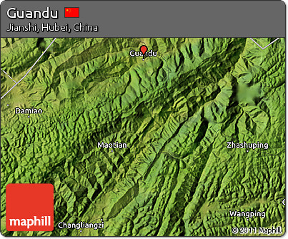 Satellite Map of Guandu