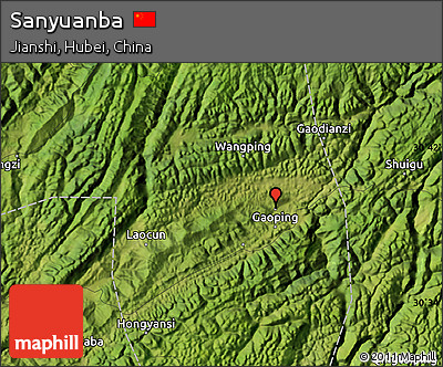 Satellite Map of Sanyuanba