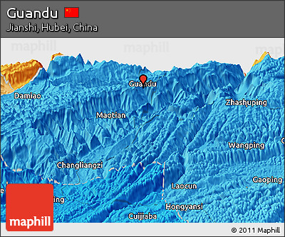 Political Panoramic Map of Guandu