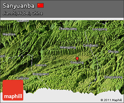Satellite Panoramic Map of Sanyuanba