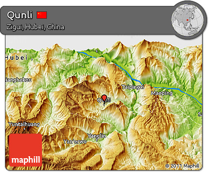 Physical 3D Map of Qunli