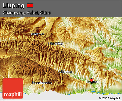 Physical 3D Map of Liuping