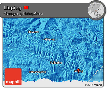 Political 3D Map of Liuping