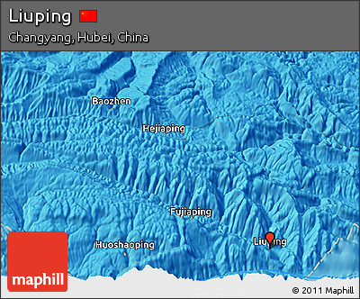 Political 3D Map of Liuping