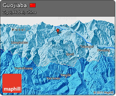 Political 3D Map of Guojiaba