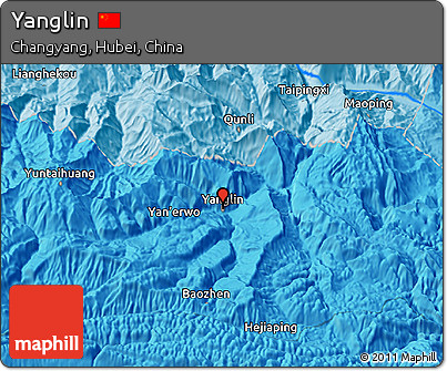Political 3D Map of Yanglin