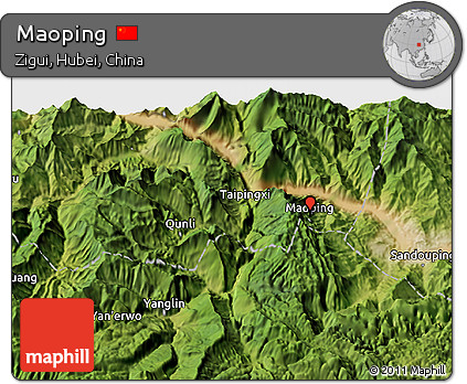 Satellite 3D Map of Maoping