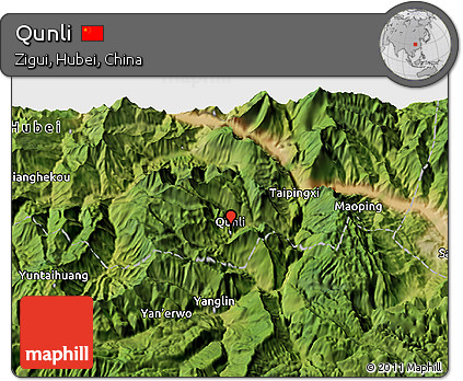 Satellite 3D Map of Qunli