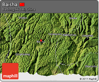 Satellite 3D Map of Baisha