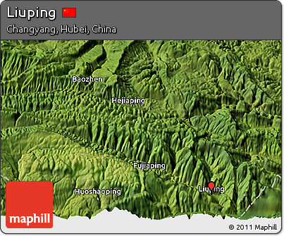 Satellite 3D Map of Liuping