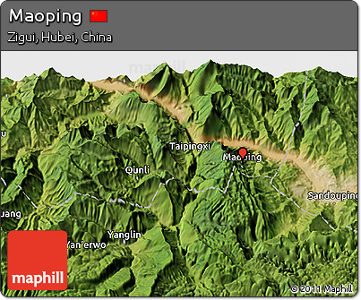 Satellite 3D Map of Maoping
