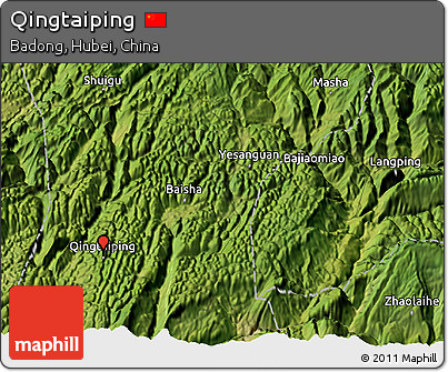 Satellite 3D Map of Qingtaiping