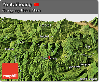 Satellite 3D Map of Yuntaihuang