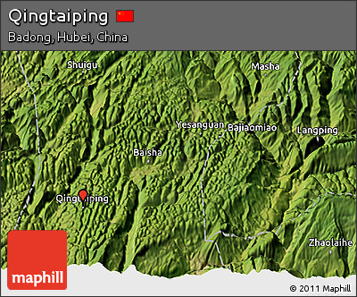 Satellite 3D Map of Qingtaiping