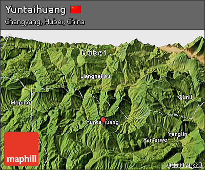 Satellite 3D Map of Yuntaihuang