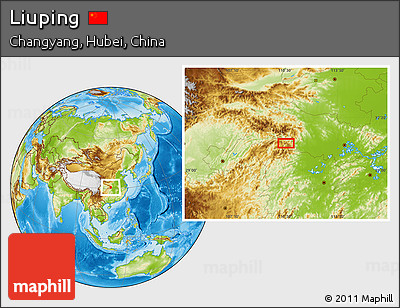 Physical Location Map of Liuping