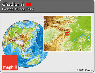 Physical Location Map of Chadianzi