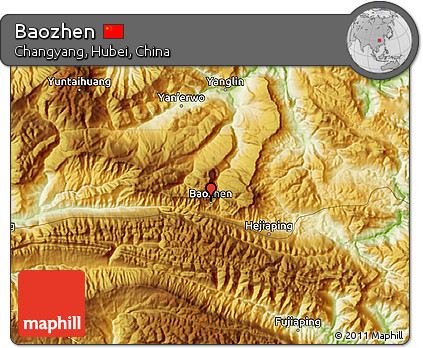 Physical Map of Baozhen