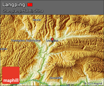 Physical Map of Langping
