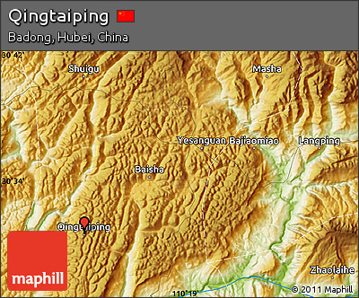 Physical Map of Qingtaiping
