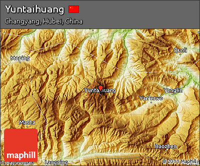 Physical Map of Yuntaihuang