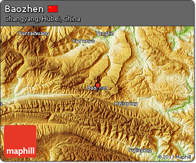 Physical Map of Baozhen