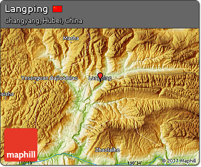 Physical Map of Langping