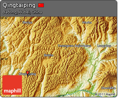 Physical Map of Qingtaiping