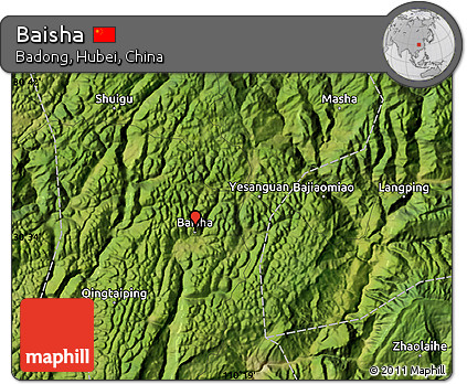 Satellite Map of Baisha