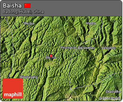 Satellite Map of Baisha