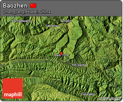 Satellite Map of Baozhen