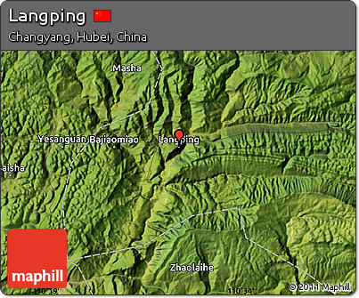 Satellite Map of Langping