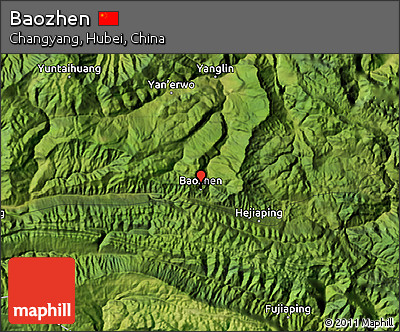 Satellite Map of Baozhen