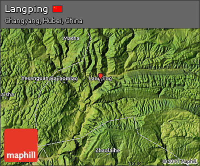 Satellite Map of Langping
