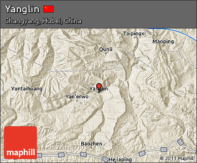 Shaded Relief Map of Yanglin