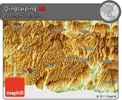Physical Panoramic Map of Qingtaiping