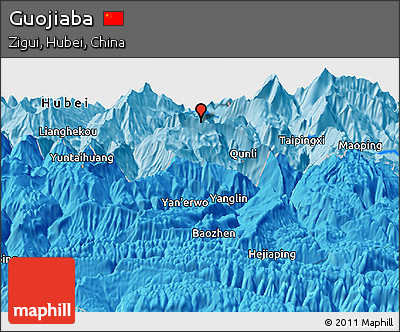 Political Panoramic Map of Guojiaba