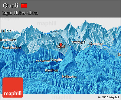 Political Panoramic Map of Qunli