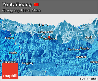 Political Panoramic Map of Yuntaihuang