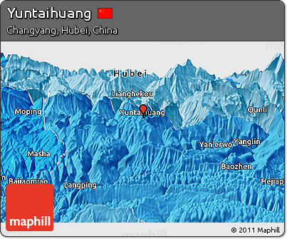 Political Panoramic Map of Yuntaihuang