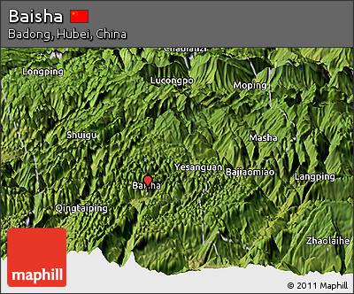Satellite Panoramic Map of Baisha