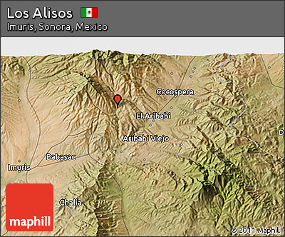 Satellite 3D Map of Los Alisos