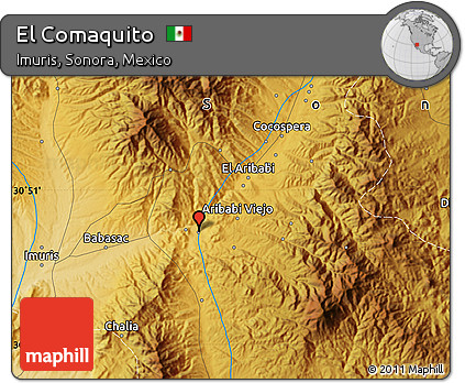 Physical Map of El Comaquito