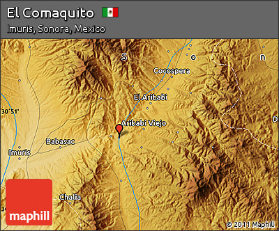Physical Map of El Comaquito