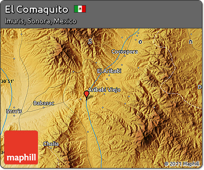 Physical Map of El Comaquito